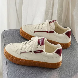 Premium Leather Retro Lace-Up Casual Shoes For Men